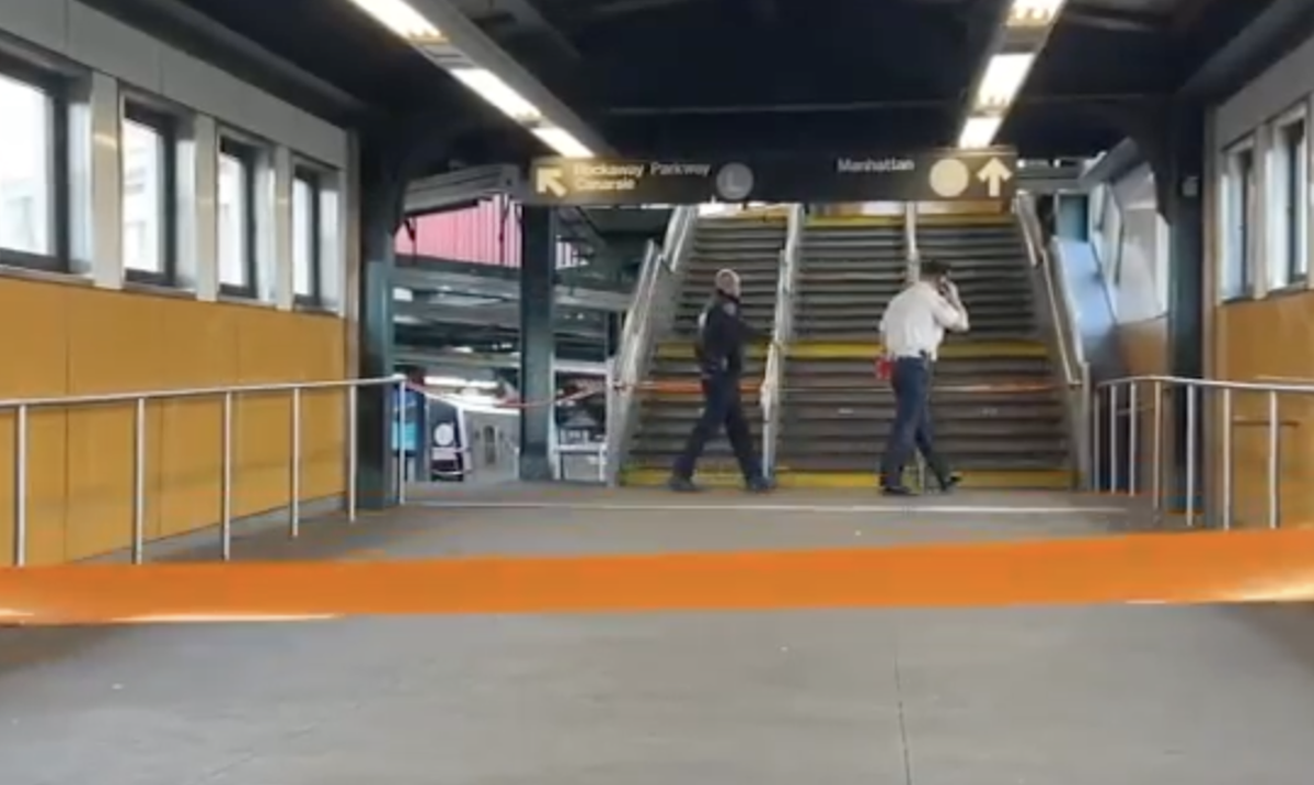 NYPD responds to the scene where a teenager was killed while participating in a dangerous TikTok tren known as ‘subway surfing’  (ABC)