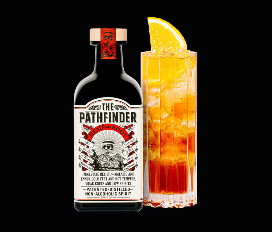 <p>Courtesy Image</p>Why It’s Great<p>The Pathfinder cofounder Steven Grasse is the brains behind some of America’s most iconic modern spirits (he created Sailor Jerry Rum and Hendrick’s Gin, one of the <a href="https://www.mensjournal.com/food-drink/best-gin-brands" rel="nofollow noopener" target="_blank" data-ylk="slk:best gin brands;elm:context_link;itc:0;sec:content-canvas" class="link ">best gin brands</a>). <a href="https://clicks.trx-hub.com/xid/arena_0b263_mensjournal?q=https%3A%2F%2Fgo.skimresources.com%3Fid%3D106246X1712071%26xs%3D1%26xcust%3Dmj-best-nonalcoholic-drinks-men-jbernstein%26url%3Dhttps%3A%2F%2Fdrizly.com%2Fbeer%2Fspecialty-beer-alternatives%2Fnon-alcoholic-beer%2Fthe-pathfinder-non-alcoholic-spirit%2Fp225789&event_type=click&p=https%3A%2F%2Fwww.mensjournal.com%2Ffood-drink%2Fbest-non-alcoholic-drinks%3Fpartner%3Dyahoo&author=Joshua%20M.%20Bernstein&item_id=ci02cc2de450002581&page_type=Article%20Page&partner=yahoo&section=nonalcoholic%20beverages&site_id=cs02b334a3f0002583" rel="nofollow noopener" target="_blank" data-ylk="slk:Hemp & Root;elm:context_link;itc:0;sec:content-canvas" class="link ">Hemp & Root</a>, a non-alcoholic <a href="https://www.mensjournal.com/food-drink/best-amaro" rel="nofollow noopener" target="_blank" data-ylk="slk:amaro;elm:context_link;itc:0;sec:content-canvas" class="link ">amaro</a>, is designed for sipping solo or stirred into drinks like a Negroni. It’s fermented from <a href="https://www.mensjournal.com/food-drink/best-cbd-drinks" rel="nofollow noopener" target="_blank" data-ylk="slk:hemp;elm:context_link;itc:0;sec:content-canvas" class="link ">hemp</a>—no THC here—and flavored with herbs, spices, and botanicals like Douglas fir, wormwood, and saffron. </p>Tasting Notes<p>The hemp fermentation doesn’t impart a dank flavor. The amaro-inspired NA spirit is bittersweet with an enlivening citrus character thanks to orange peel. </p>How to Enjoy<p>Sip it over ice, shoot it alongside beer, or blend it into this simple standout spritz. </p>How to Make The Pathfinder Spritz<p><strong>Ingredients</strong></p><ul><li>2 oz The Pathfinder Hemp & Root</li><li>½ oz lemon juice</li><li>Seltzer</li></ul><p><strong>Instructions</strong></p><ol><li>Mix The Pathfinder Hemp & Root and lemon juice together.</li><li>Pour over fresh ice in a Collins glass. </li><li>Top with seltzer and finish with a lemon slice for garnish.</li></ol>     