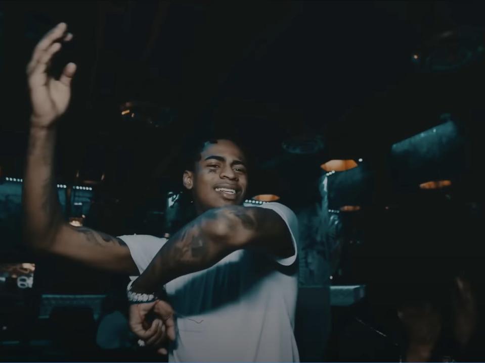 A screenshot of the music video for Was EBK's song "Trendsetters."