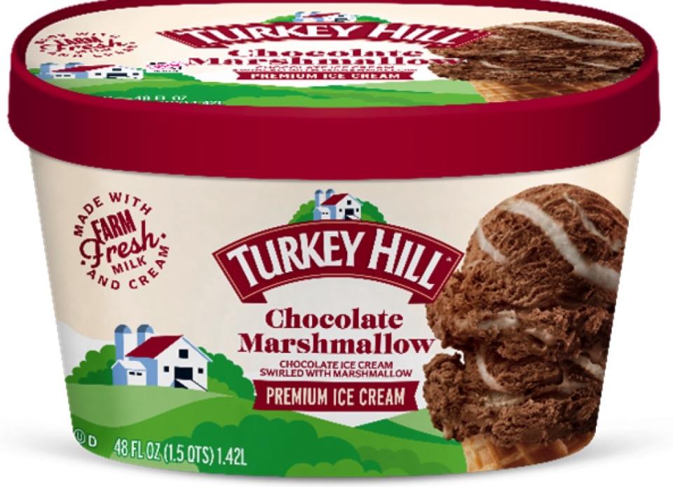 Turkey Hill Dairy recall: Chocolate Marshmallow Premium Ice Cream container