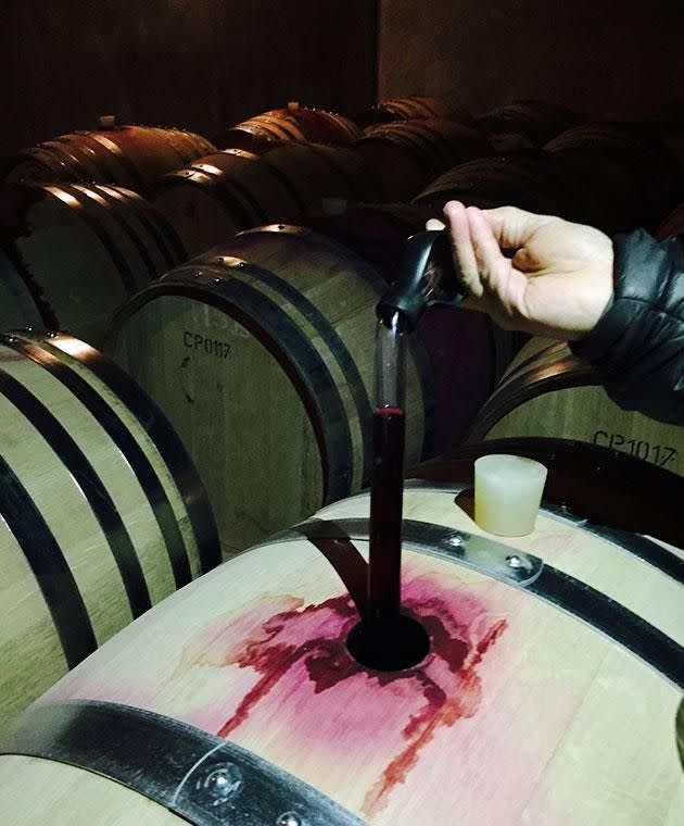 Take an Airbnb experience, get a sneaky little taste before the wines are bottled. Photo: Be