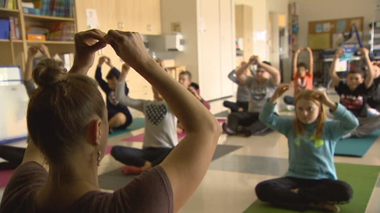 Feeling the zen at Stratford Elementary: Grade 6 students learn about yoga, mindfulness and meditation