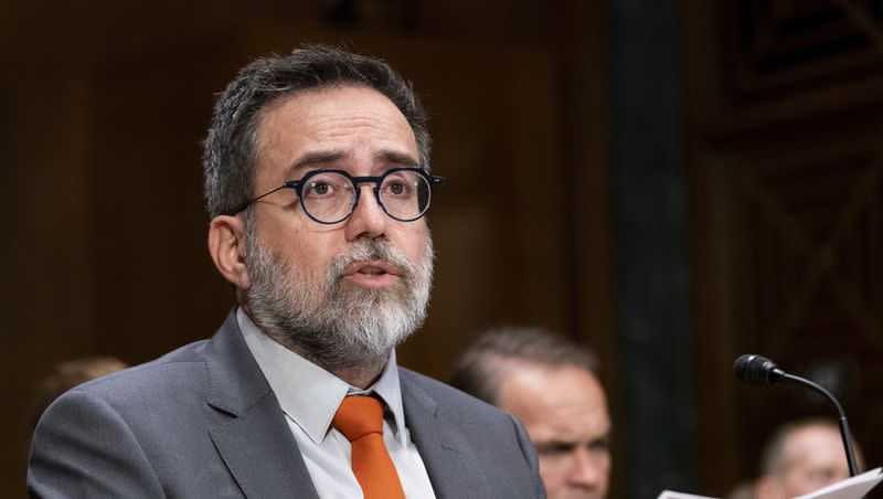 Arturo Bejar, former Facebook employee and consultant for Instagram, testifies before the Senate Judiciary Subcommittee on Privacy, Technology, and the Law during a hearing to examine social media and the teen mental health crisis, on Tuesday, Nov. 7, 2023, on Capitol Hill in Washington.