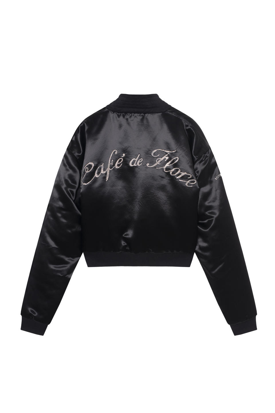 Pompom’s limited-edition “Café de Flore” bomber jacket. - Credit: Courtesy of Pompom