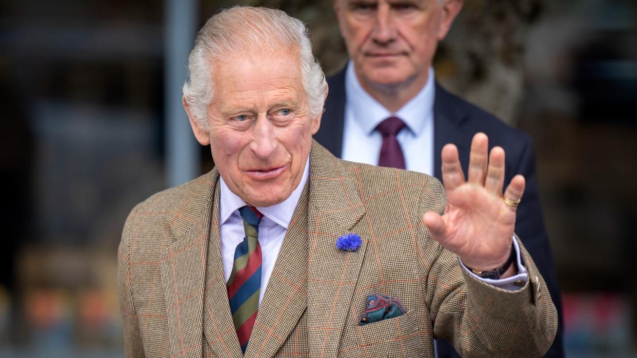  King Charles III during a visit to the Discovery Centre and Auld School Close in 2023, used to illustrate a piece on 'interesting facts about King Charles' . 