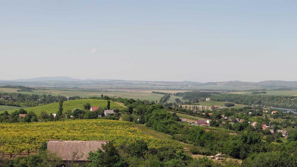 View from Etyek Wine Country in Hungary