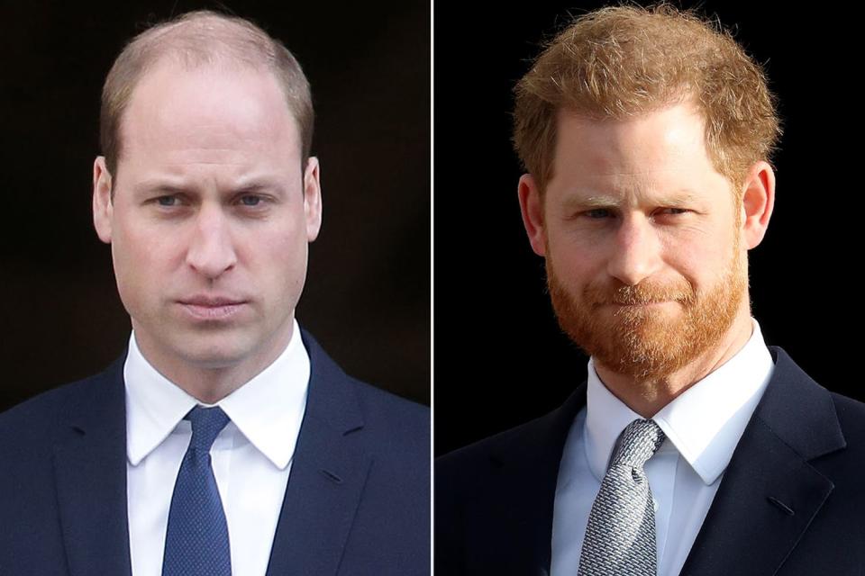 Daniel Leavl-Olivas-Pool Getty Images; Chris Jackson/Getty Images Prince William; Prince Harry.