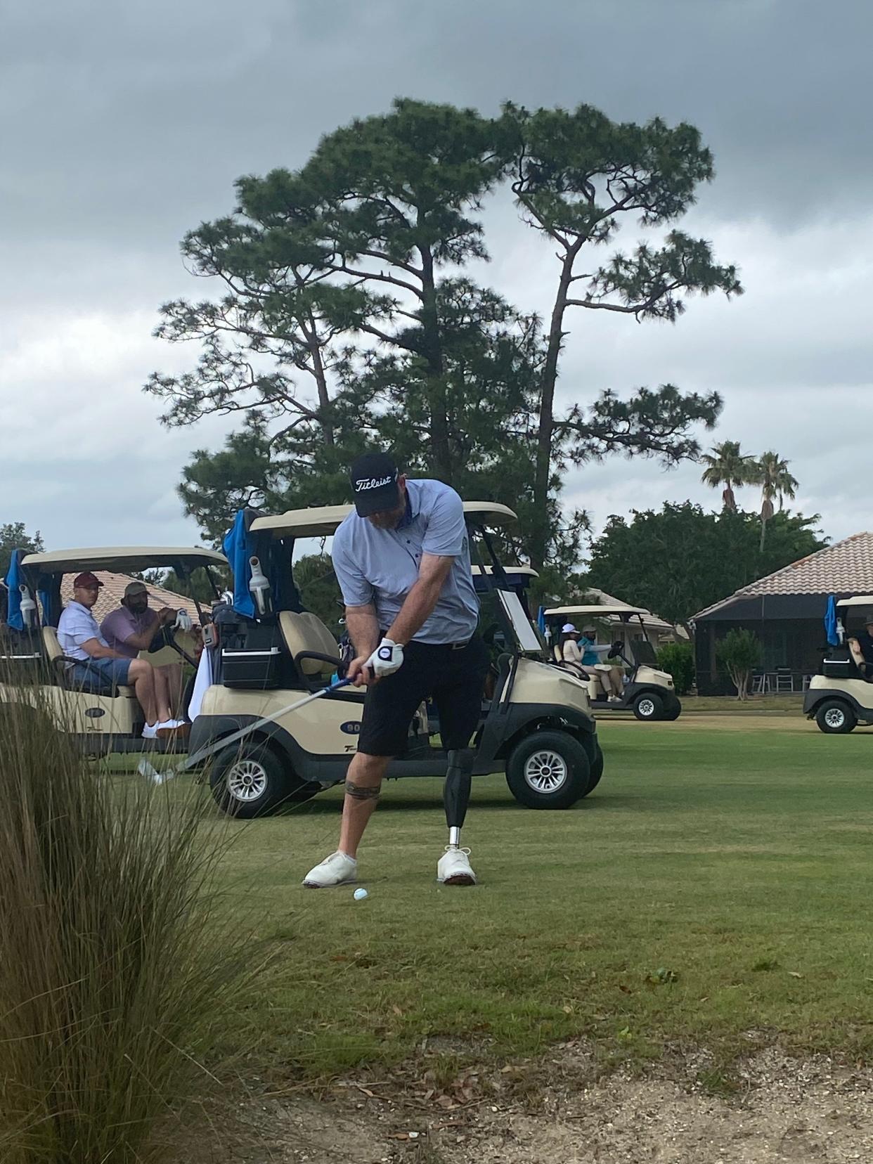 Chad Pfiefer led the 54-hole tournament for only two holes – but they were the last two holes.