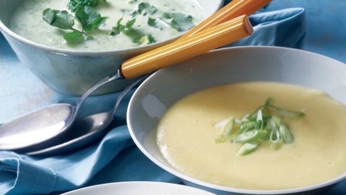 <p>Sheila Lukins</p><p>Fresh ginger adds a real bite to food and today is often thought of as “the new garlic.” Case in point: this zingy yellow squash soup. </p><p><strong>Get the recipe: <a href="https://parade.com/30579/sheilalukins/summer-squash-ginger-soup/" rel="nofollow noopener" target="_blank" data-ylk="slk:Summer Squash Ginger Soup;elm:context_link;itc:0;sec:content-canvas" class="link rapid-noclick-resp">Summer Squash Ginger Soup</a></strong></p>
