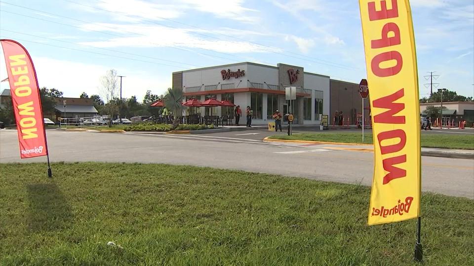 Bojangles in Sanford is now open. The restaurant is located near the intersection of Interstate 4 and State Road 46.