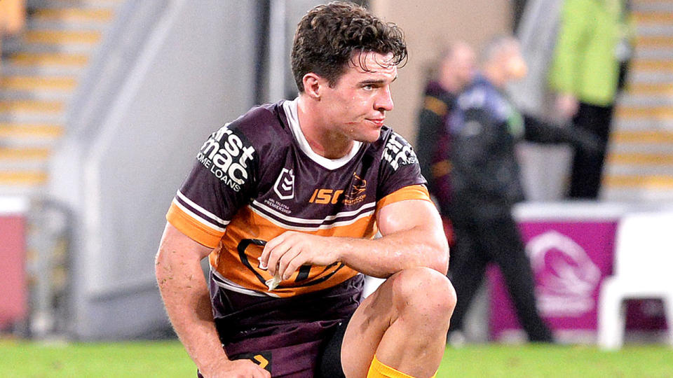 Pictured here, Brisbane Broncos halfback Brodie Croft.