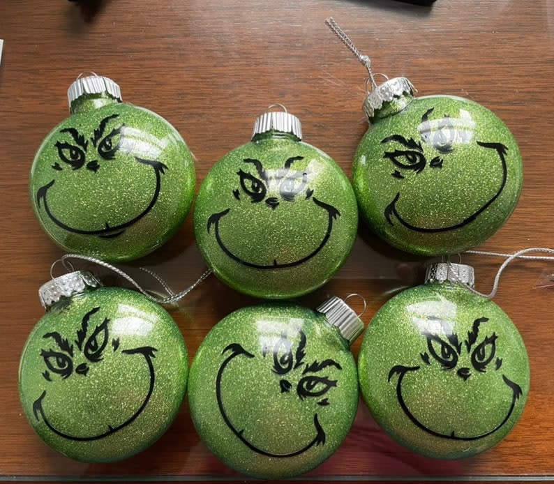 <p><a href="https://go.redirectingat.com?id=74968X1596630&url=https%3A%2F%2Fwww.etsy.com%2Flisting%2F1487599785%2Fthe-grinch-christmas-ornament&sref=https%3A%2F%2Fwww.thepioneerwoman.com%2Fholidays-celebrations%2Fg45082418%2Fgrinch-ornaments%2F" rel="nofollow noopener" target="_blank" data-ylk="slk:Shop Now;elm:context_link;itc:0;sec:content-canvas" class="link ">Shop Now</a></p><p>The Grinch Christmas Ornament</p><p>etsy.com</p><p>$6.00</p><span class="copyright">CSMBCreative</span>