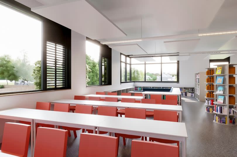 How the classrooms will look when the academy opens in 2026