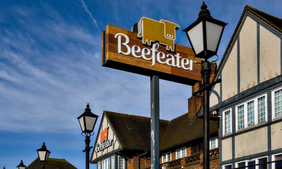 <span>Whitbread owns the Beefeater and Brewers Fayre restaurant chains as well as Premier Inn hotels.</span><span>Photograph: Brian Anthony/Alamy</span>