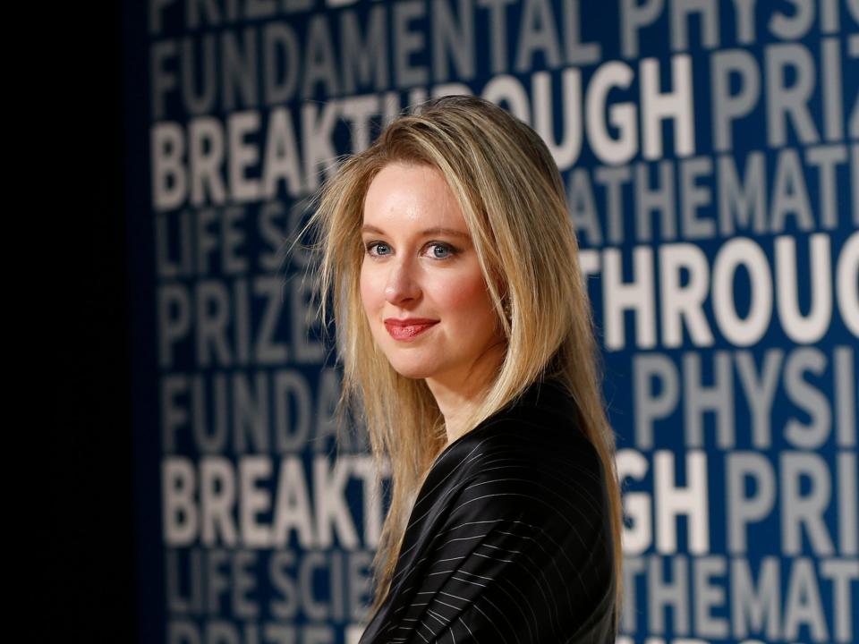 Elizabeth Holmes in 2016.