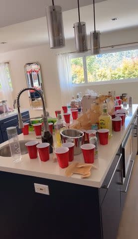 <p>Chrishell Stause Instagram</p> The aftermath of Stause's party