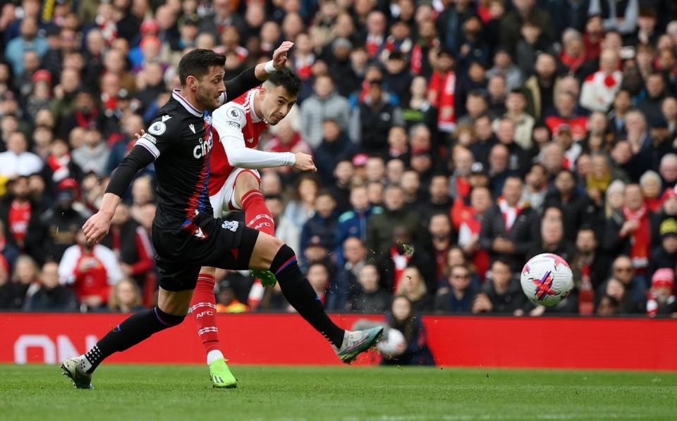 Gabriel Martinelli of Arsenal crashes in the opener - Getty Images Europe