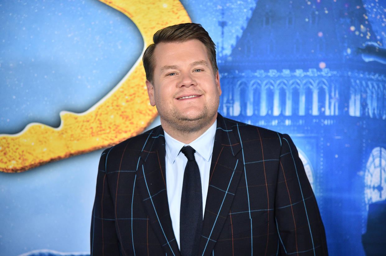 NEW YORK, NEW YORK - DECEMBER 16:  James Corden attends the "Cats" World Premiere at Alice Tully Hall, Lincoln Center on December 16, 2019 in New York City. (Photo by Theo Wargo/WireImage)