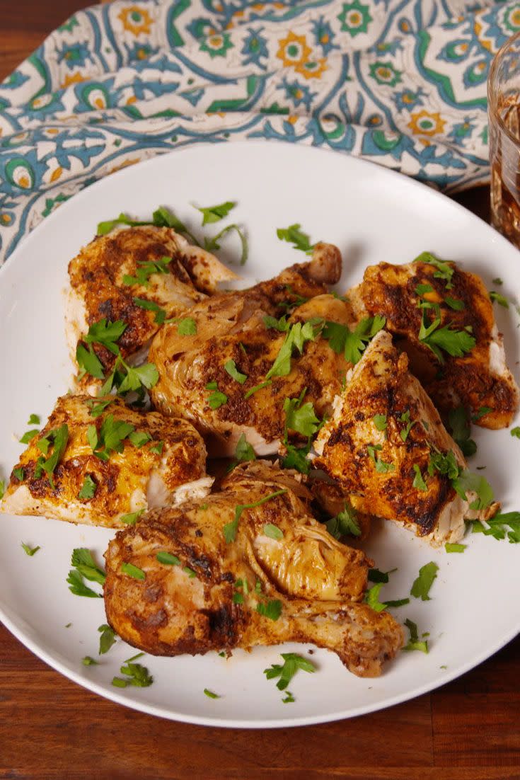 <p>Cook your chicken in half the time with an Instant Pot. </p><p>Get the recipe from <a href="https://www.delish.com/cooking/recipe-ideas/recipes/a57642/instant-pot-fall-off-the-bone-chicken-recipe/" rel="nofollow noopener" target="_blank" data-ylk="slk:Delish;elm:context_link;itc:0;sec:content-canvas" class="link ">Delish</a>. </p>