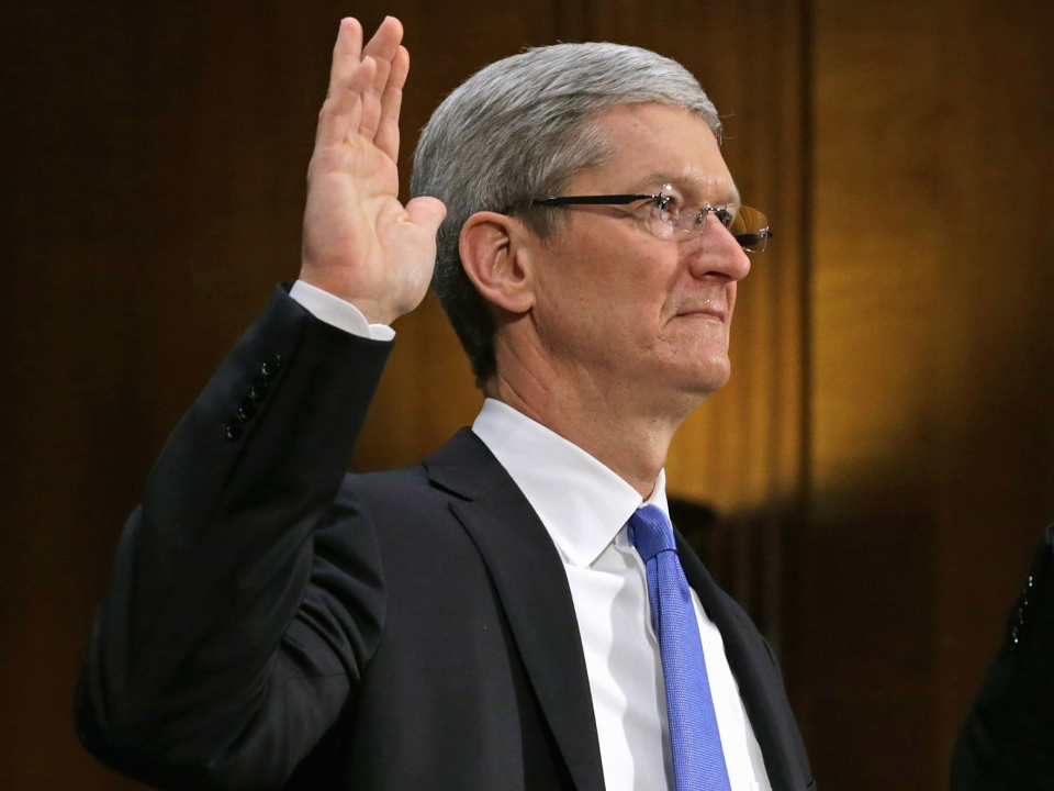 Tim Cook Sworn in