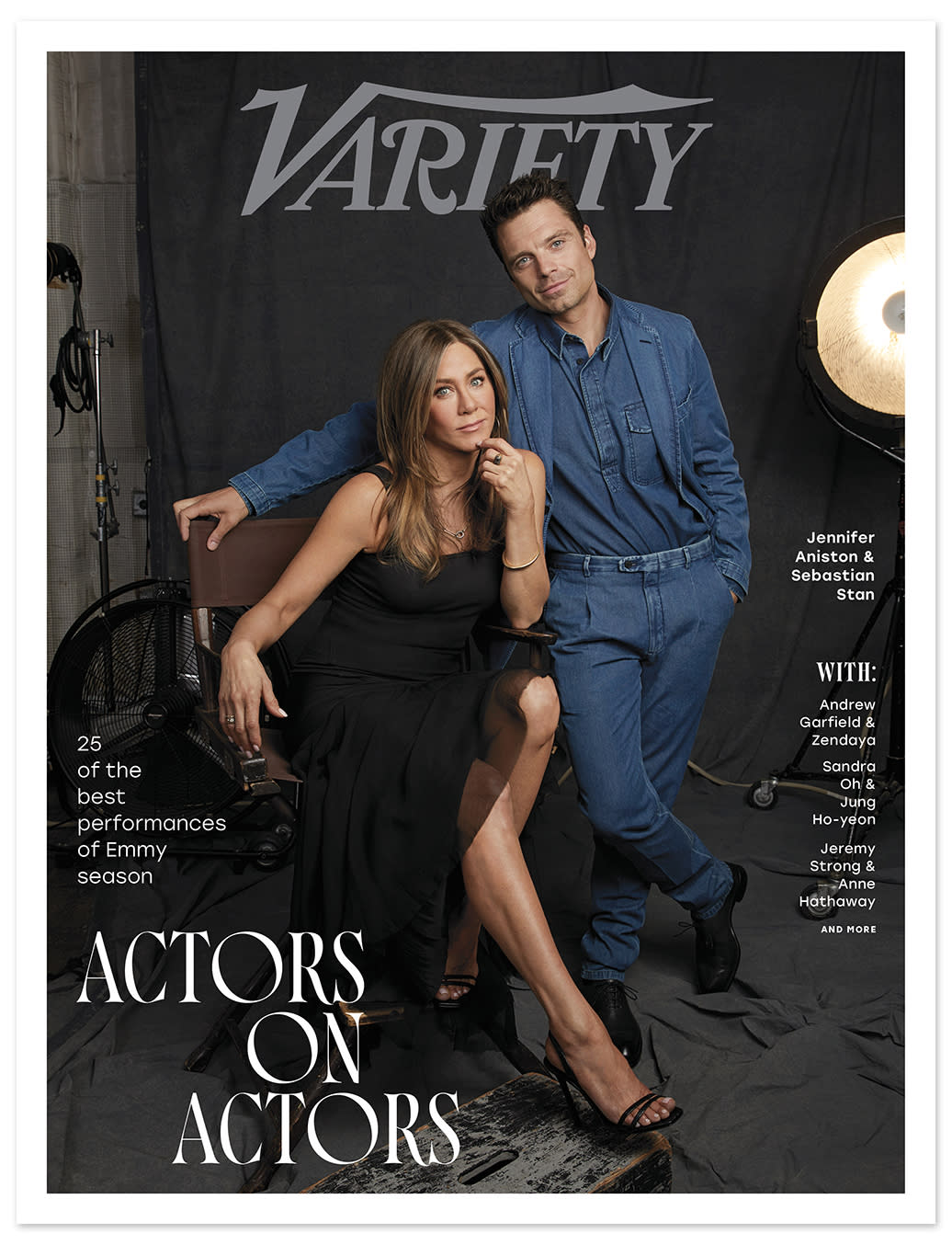 Jennifer Aniston Sebastian Stan Variety Actors on Actors TV 2022