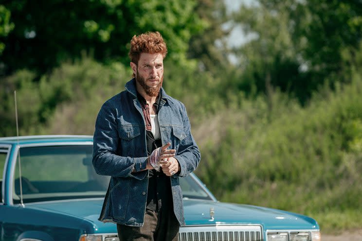 Pablo Schreiber as Mad Sweeney in Starz's <i>American Gods</i>. (Photo: Starz)