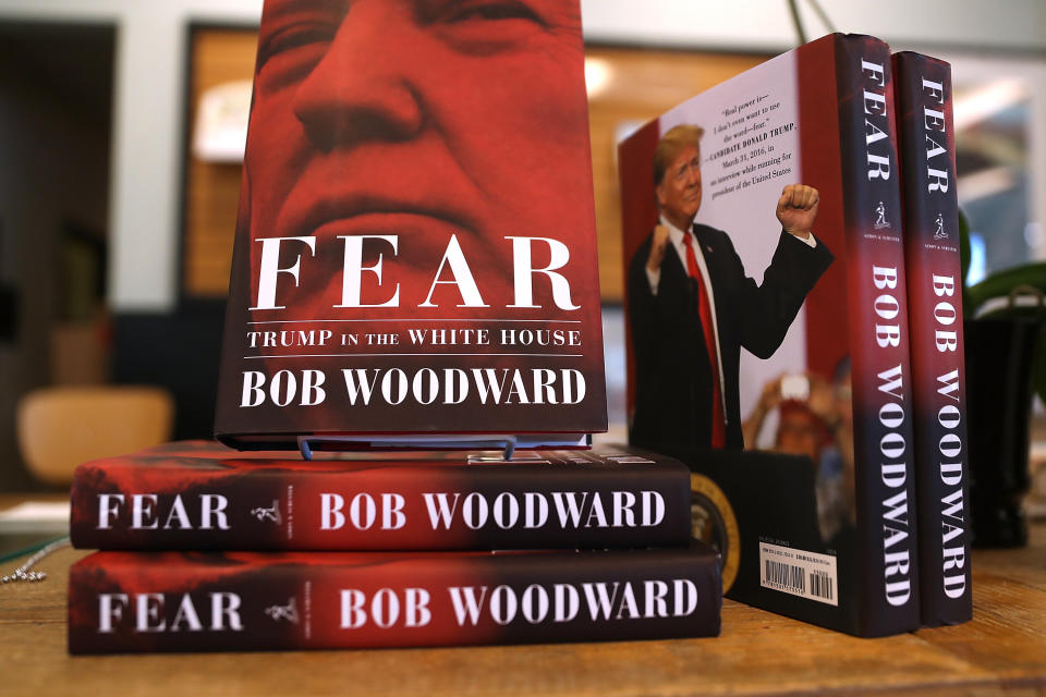 Bob Woodward says he would share source material for his new book, <i>Fear: Trump in the White House</i>, if his sources publicly request it to be released. (Photo: Justin Sullivan via Getty Images)