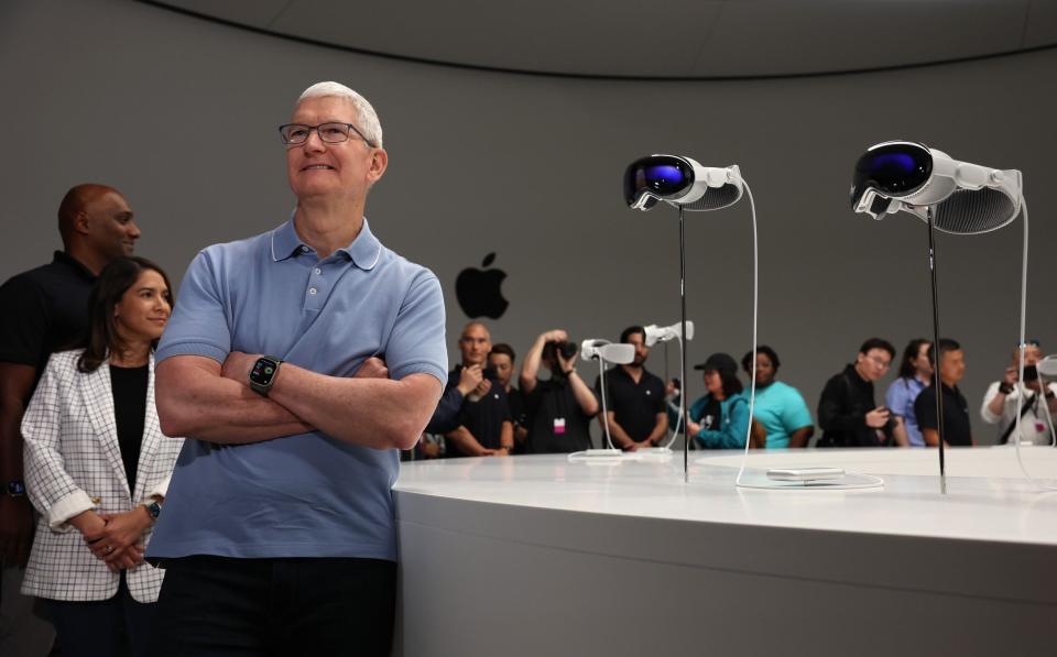 “It’s the first Apple product you look through and not at,” said chief executive Tim Cook - Justin Sullivan/Getty Images