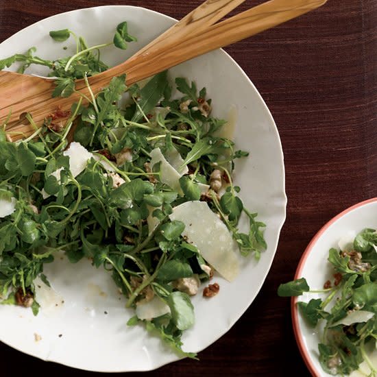 Mixed Green Salad with Fig-Yogurt Dressing