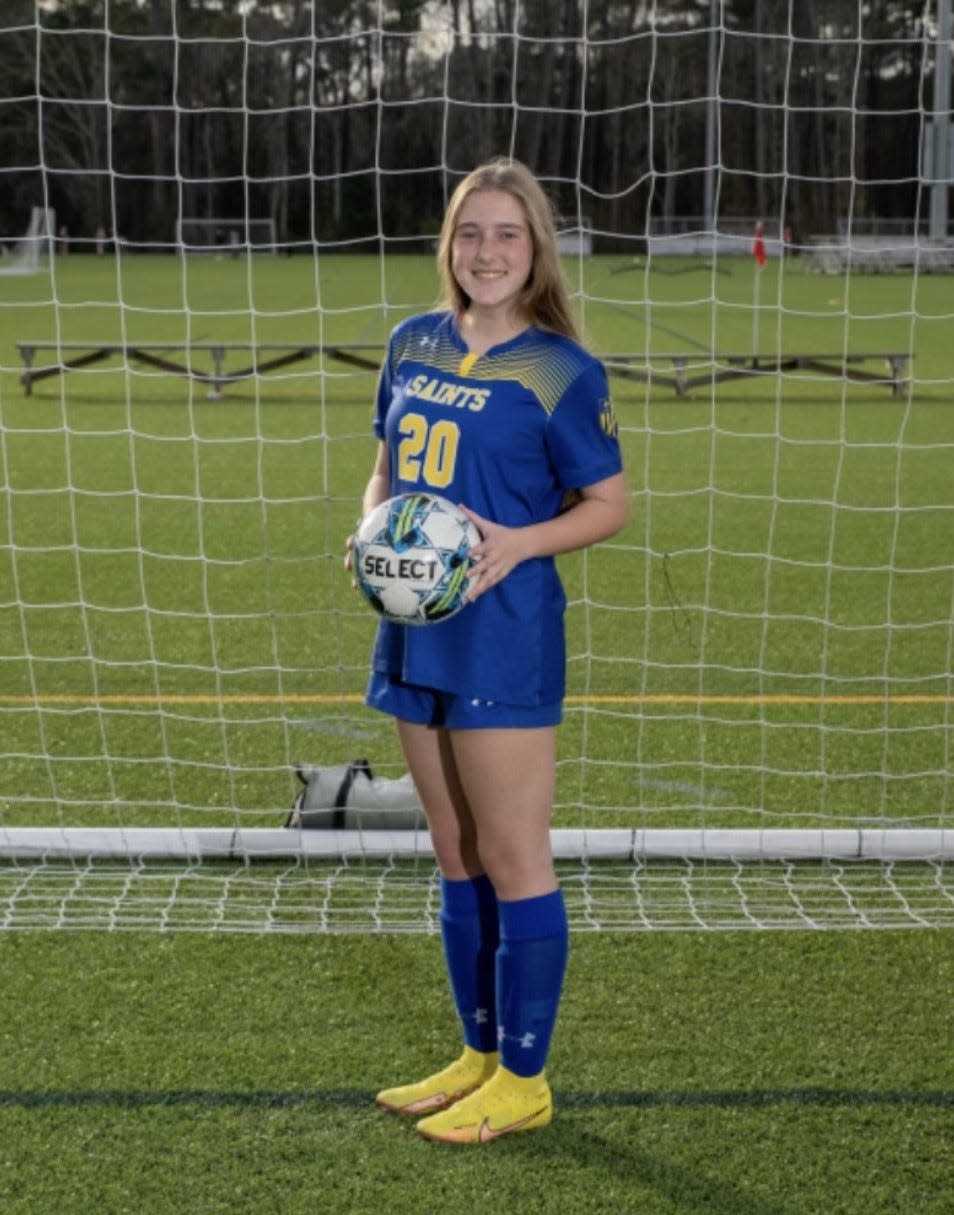 Haley Beddow of the St. Vincent's soccer team.