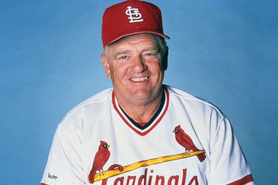 <p>St. Louis Cardinals, LLC/Getty Images</p> Whitey Herzog