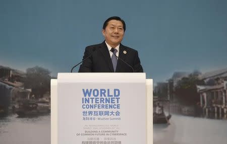 Lu Wei, director of Cyberspace Administration of China, speaks at the closing ceremony of the second annual World Internet Conference in Wuzhen town of Jiaxing, Zhejiang province, China, December 18, 2015. REUTERS/Stringer/Files