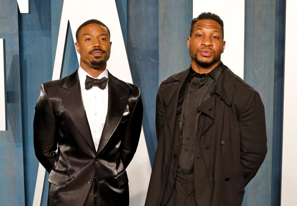 An image of Michael B. Jordan and Jonathan Majors.