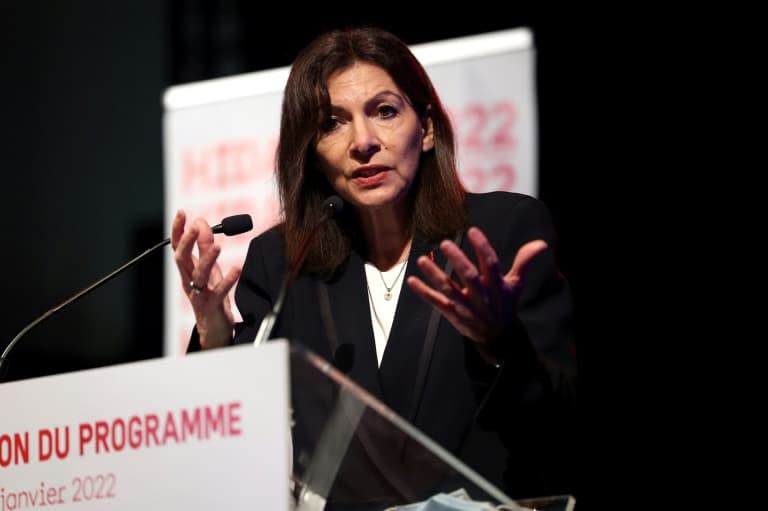 La candidat socialiste à la présidentielle et maire de Paris, Anne Hidalgo, le 13 janvier 2022 à Paris - Thomas COEX © 2019 AFP