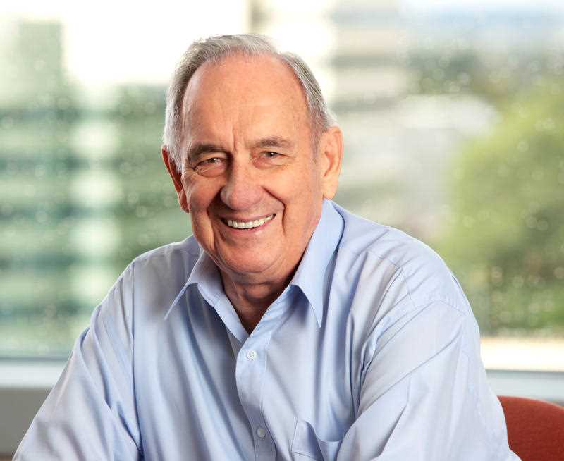 Philanthropist Bob Ingham AO is pictured.