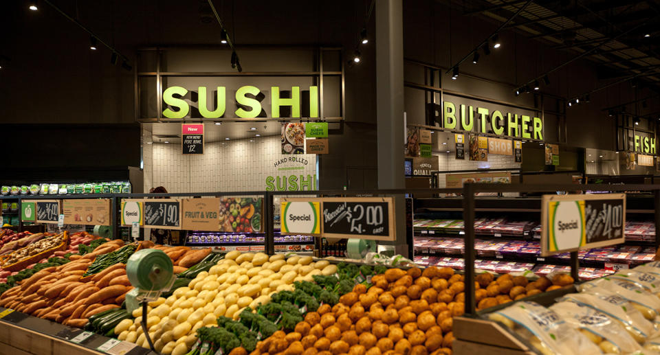There is fresh sushi made to order at the store. Source: Woolworths