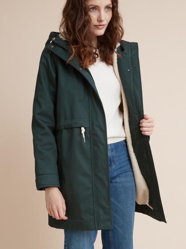 cyrillus parka doublée sherpa femme