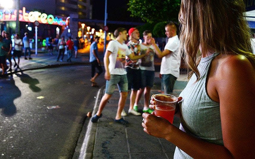 A stock photo of partying in Magaluf