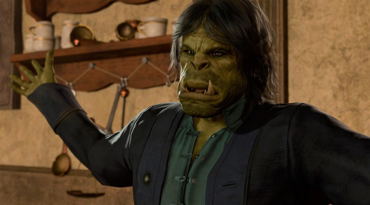  Tender Henk the half-orc in Baldur's Gate 3. 