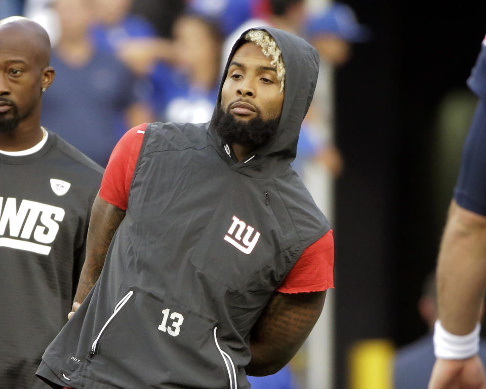 Odell Beckham did not practice with the Giants on Wednesday. (AP)