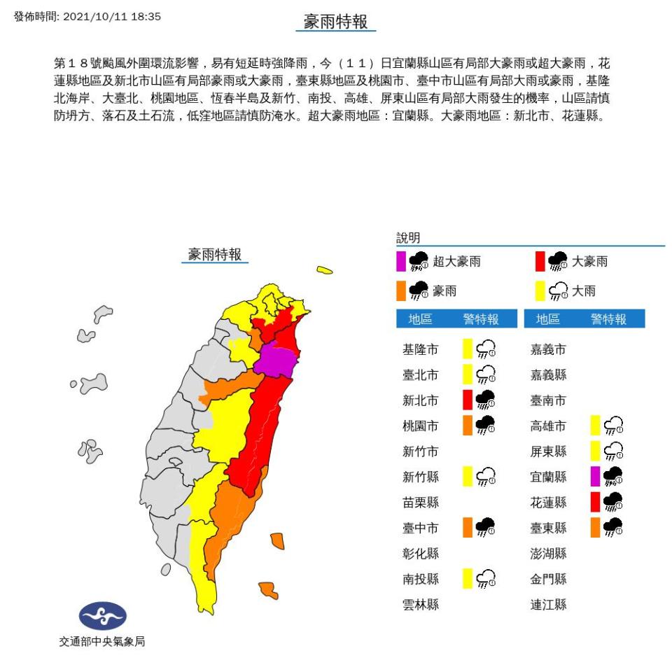 最快明日上午解除海警！圓規颱風挾超大雨彈夜晚炸「這1縣市」