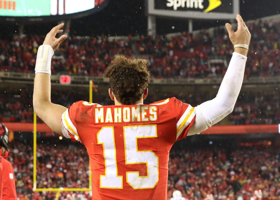 Patrick Mahomes helped the Chiefs take a huge step after decades of playoff frustration. Kansas City defeated Indianapolis 31-13 in the AFC’s divisional round. The Chiefs will host the AFC championship game next week against either the New England Patriots or Los Angeles Chargers. (Getty Images)