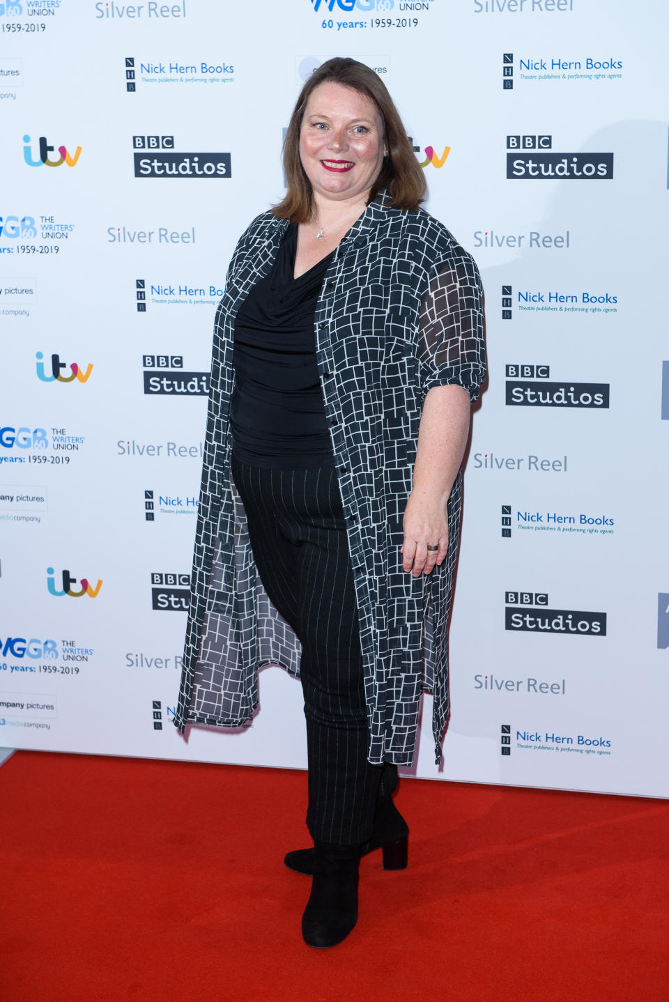 Joanna Scanlan attends the Writers' Guild Awards 2019 held at Royal College Of Physicians on January 14, 2019 in London, England. (Photo by Joe Maher/WireImage)