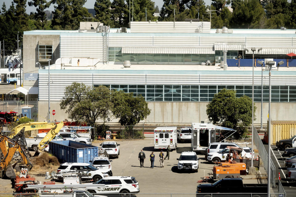 A shooting at a Santa Clara Valley Transportation Authority facility in San Jose last May left nine people dead. (Noah Berger / AP file)