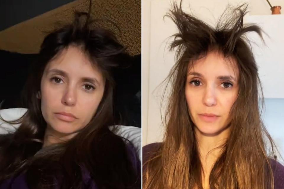 <p>nina/TikTok</p> Nina Dobrev.