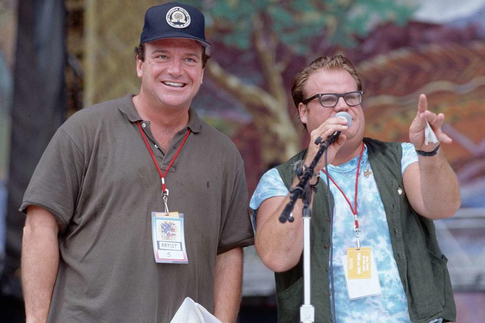 Chris Farley and Tom Arnold