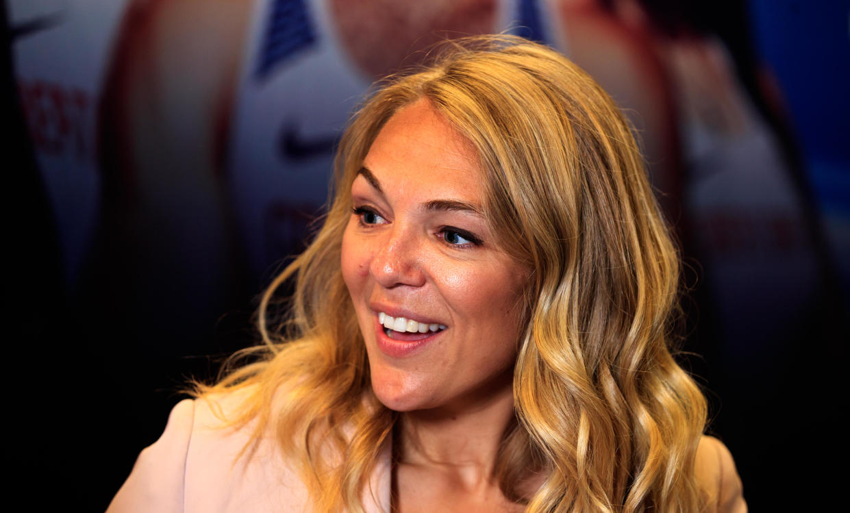 Channel 4 presenter Sophie Morgan during the British Athletics Para team launch for the World Para Athletics Championships at the London Stadium. PRESS ASSOCIATION Photo. Picture date: Wednesday June 7, 2017. Photo credit should read: John Walton/PA Wire. RESTRICTIONS:. Editorial use only.