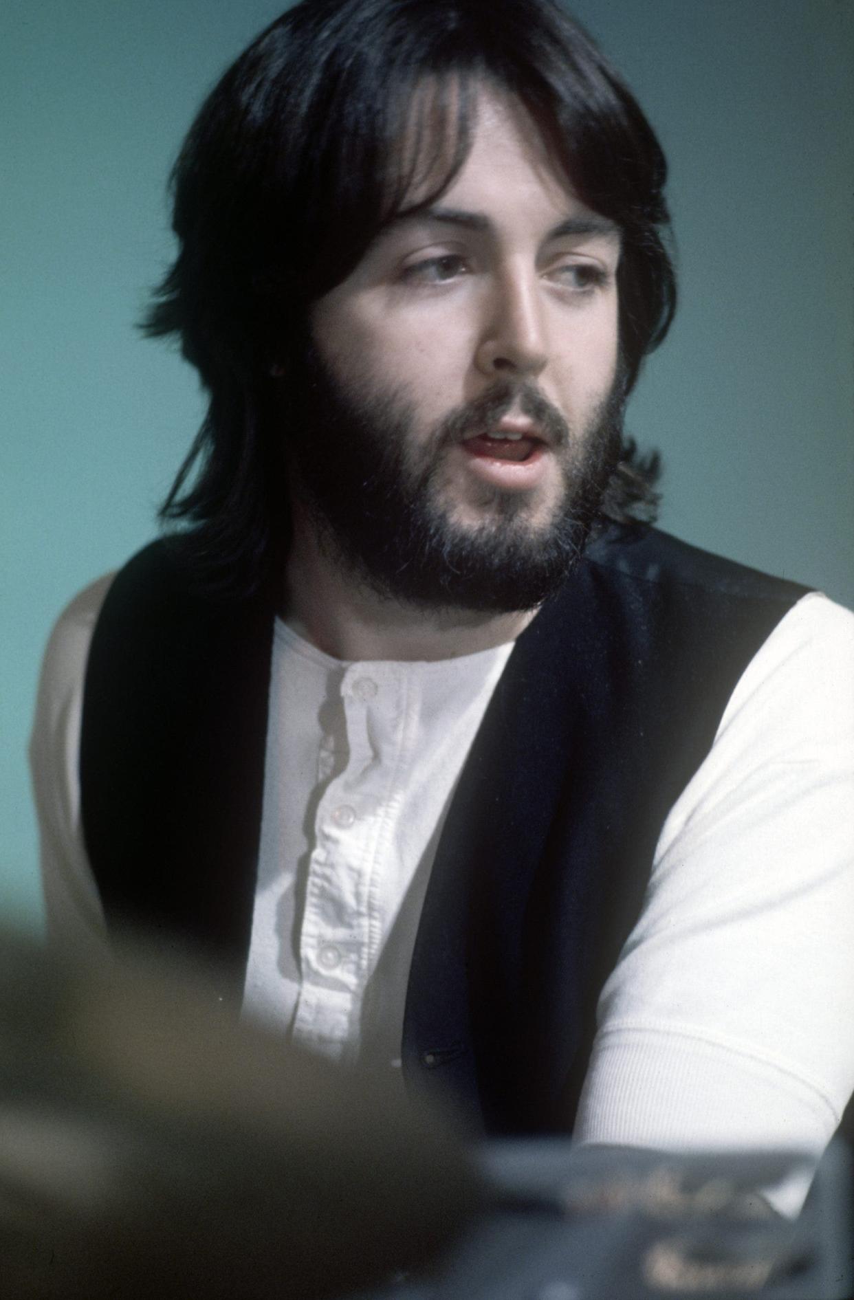 Close up of Paul McCartney in Let It Be