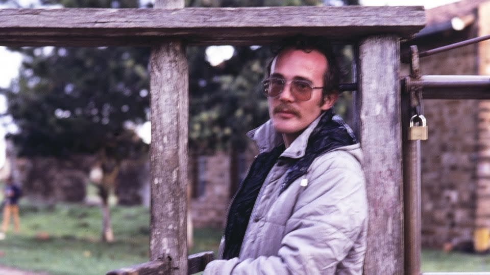 Here's Tim Rivett, photographed on the 1981 South American trip. - Meryl Rivett