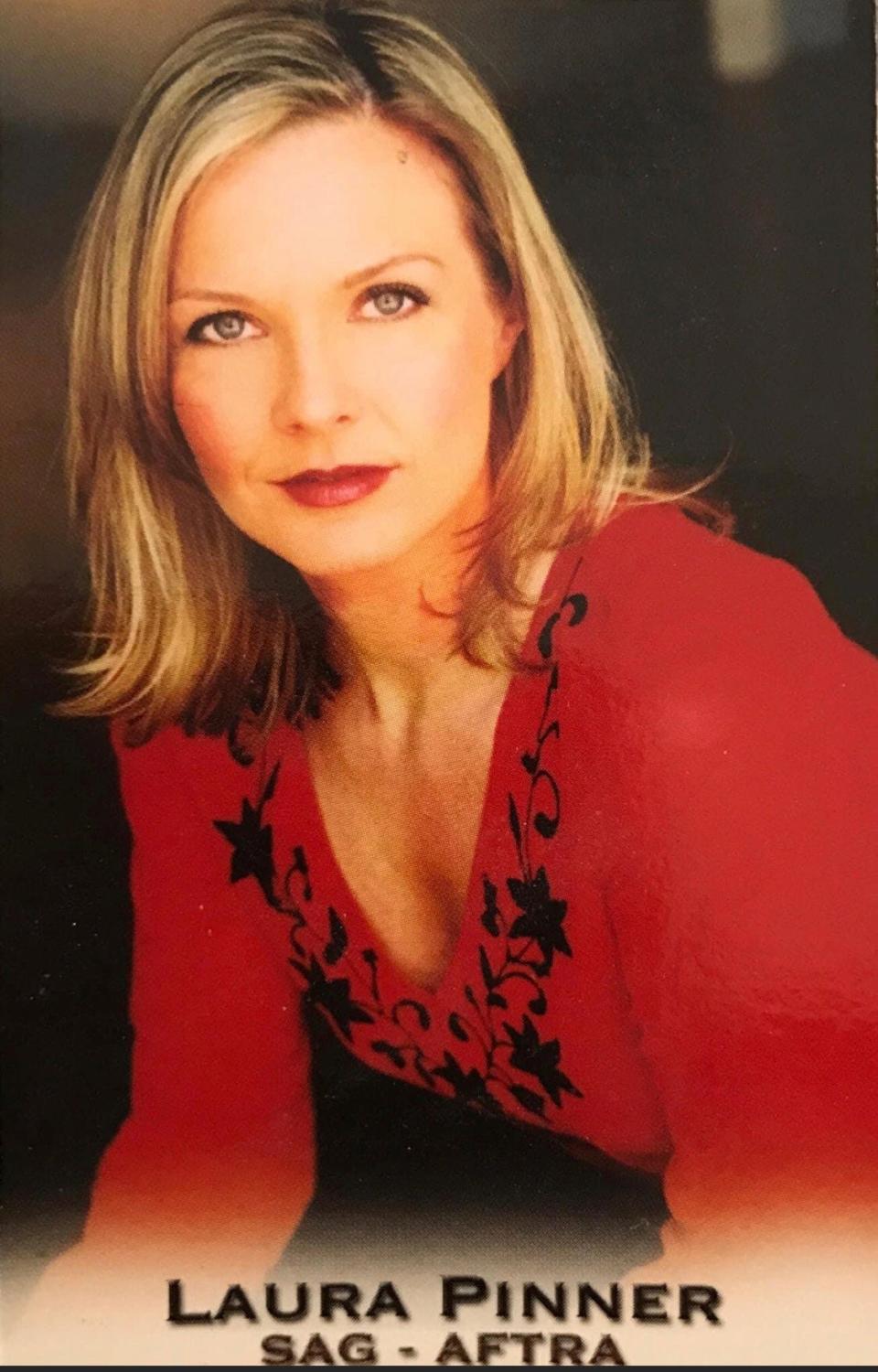 A headshot shows Laura Pinner during the years she spent in Los Angeles, working as an actress and model. She was diagnosed in 2021 with ALS at age 51. She died Friday morning at her family's home in Lakeland.